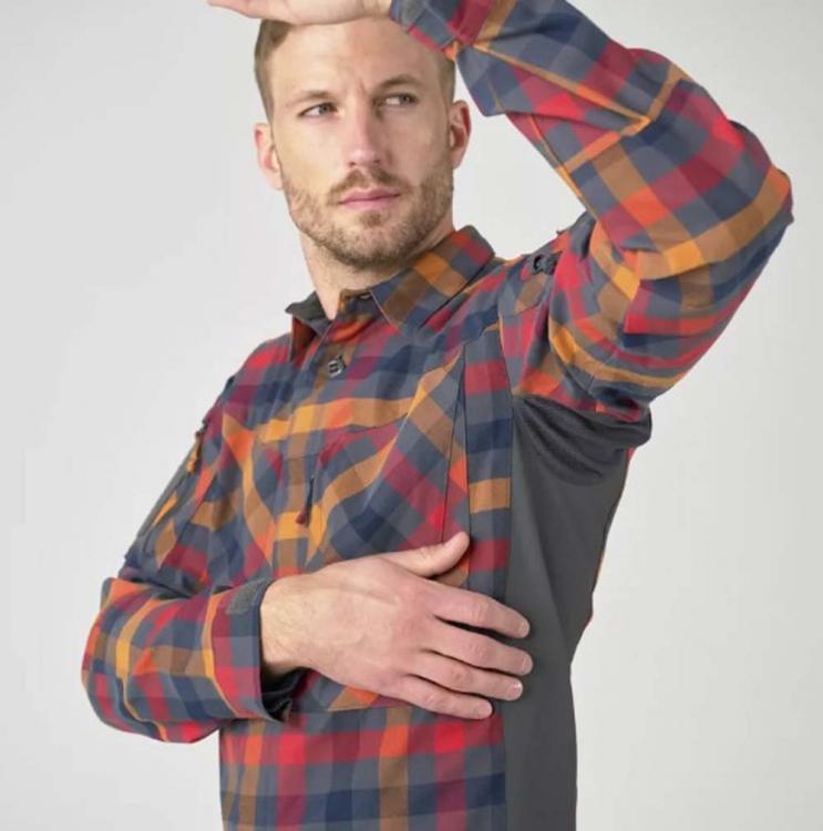 HELIKON-TEX MBDU FLANELL SHIRT DARK AUTUMN CHECKERED