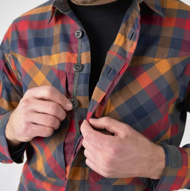 HELIKON-TEX MBDU FLANELL SHIRT DARK AUTUMN CHECKERED
