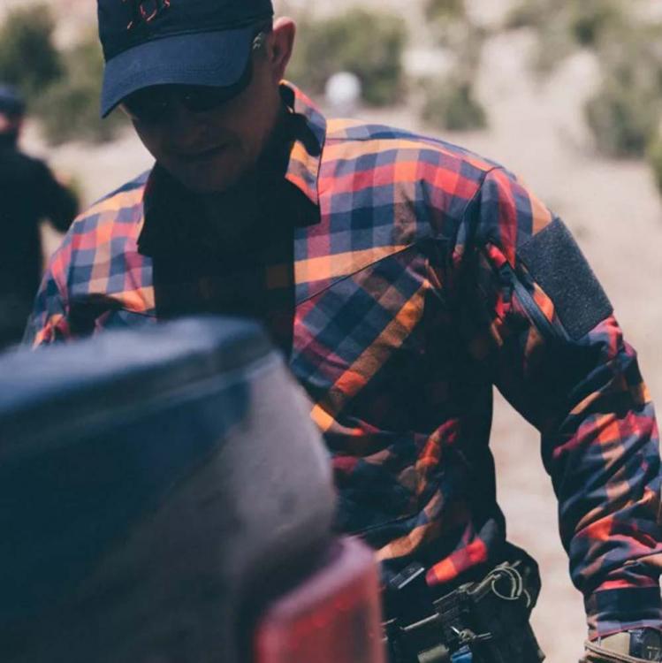 HELIKON-TEX MBDU FLANELL SHIRT DARK AUTUMN CHECKERED