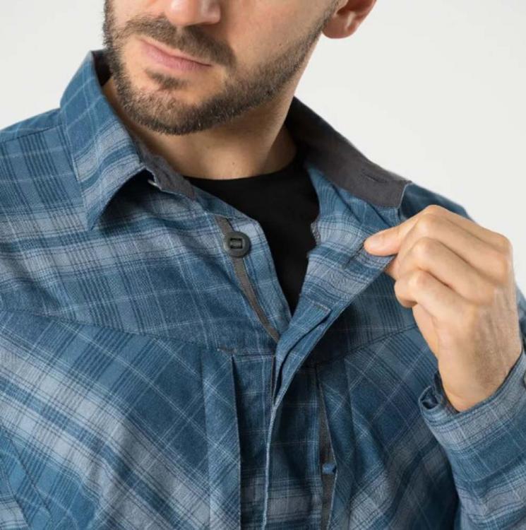 HELIKON-TEX MBDU FLANELL SHIRT WESTERN BLUE PLAID