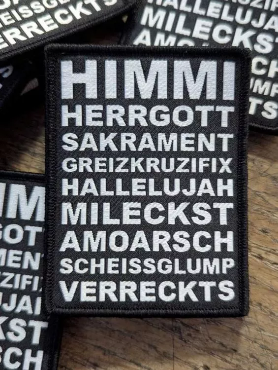 PATCH BAYRISCHE FLÜCHE GELB