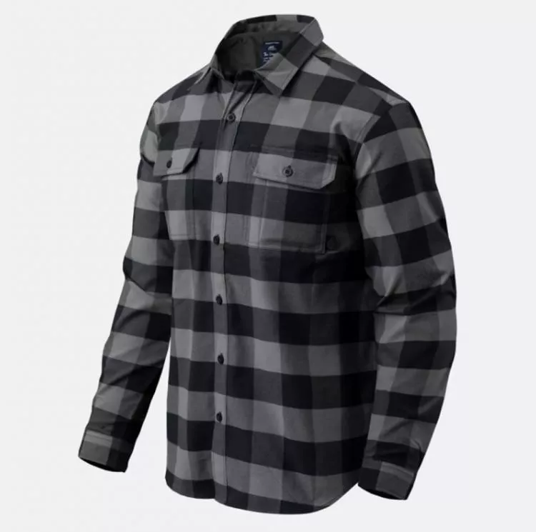 HELIKON-TEX GREYMAN SHIRT HEMD TRUE GREY CHECKERED