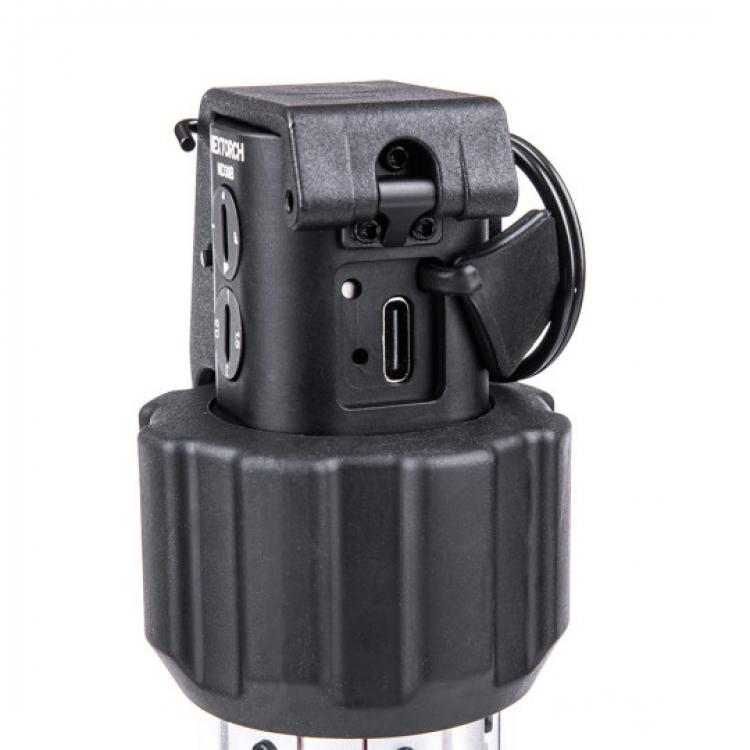 NEXTORCH Taktische Trainings-Blendgranate ND30B – 11.000 Lumen, 130 dB, wiederaufladbar, USB-C