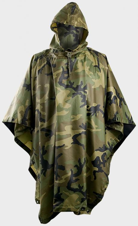 HELIKON-TEX PONCHO U.S.MODELL US WOODLAND