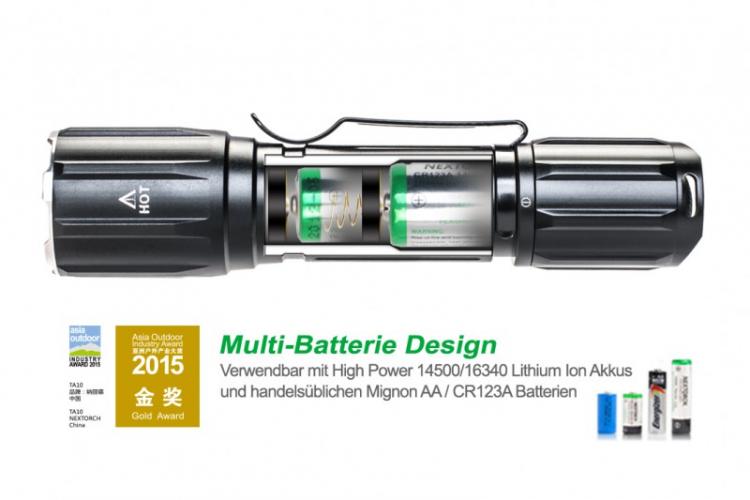 NEXTORCH TASCHENLAMPE TA10 NEXTORCH TASCHENLAMPE TA10