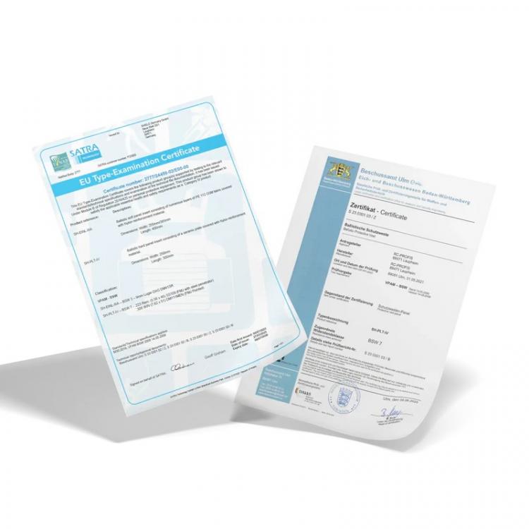 SHIELD - GERMANY SK1 / VPAM4 Platte Single curved 0,6 kg