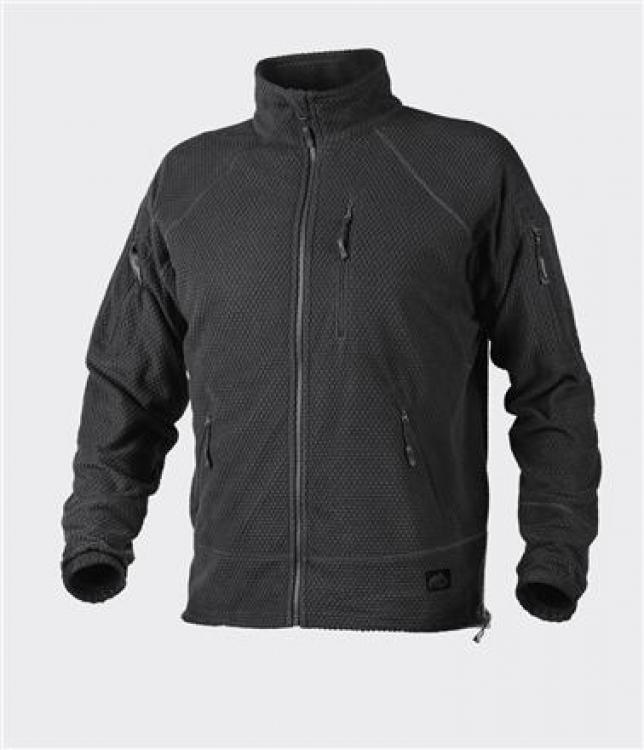 HELIKON TEX ALPHA GRID TACTICAL FLEECE JACKE SCHWARZ