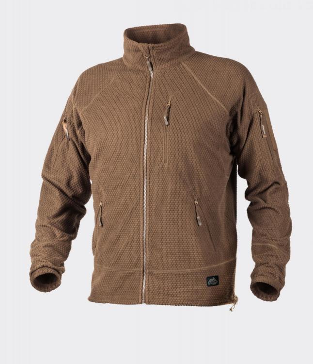 HELIKON TEX ALPHA GRID TACTICAL FLEECE JACKE COYOTE HELIKON TEX ALPHA GRID TACTICAL FLEECE JACKE COYOTE