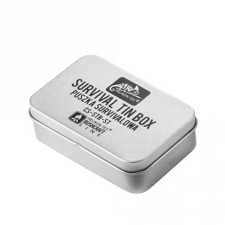 HELIKON-TEX SURVIVAL TIN BOX EDELSTAHL