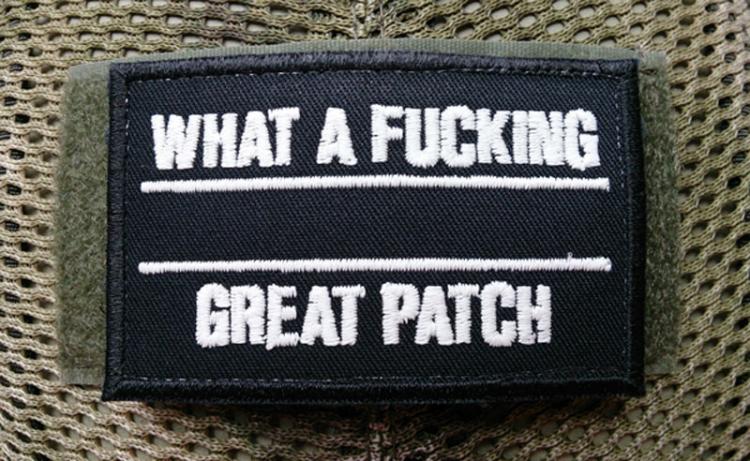 WHAT A FUCKING GREAT PATCH NACHTLEUCHTEND SCHWARZ WHAT A FUCKING GREAT PATCH NACHTLEUCHTEND SCHWARZ