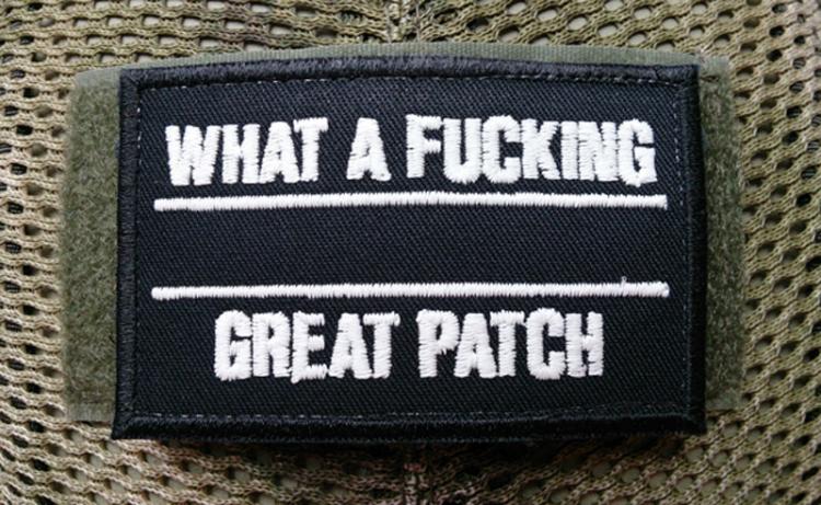 WHAT A FUCKING GREAT PATCH NACHTLEUCHTEND SCHWARZ