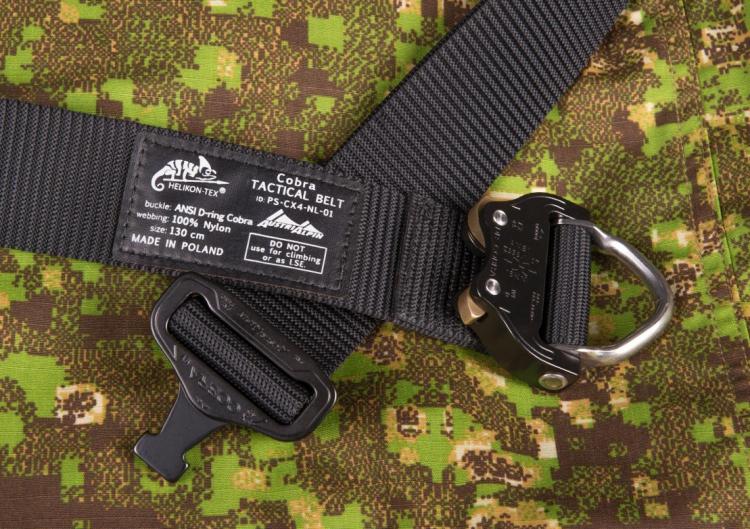 HELIKON TEX COBRA D-RING TACTICAL BELT FX45 SCHWARZ LARGE/130CM