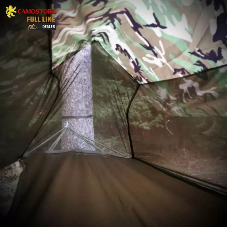 JUNGLE HAMMOCK/MINIZELT MIT CANVAS BODEN US WOODLAND CAMOUFLAGE