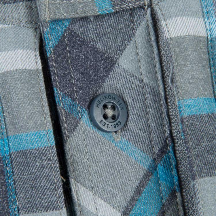 HELIKON-TEX DEFENDER MK2 PILGRIM LONG SLEEVE SHIRT BLUE PLAID HELIKON-TEX DEFENDER MK2 PILGRIM LONG SLEEVE SHIRT BLUE PLAID
