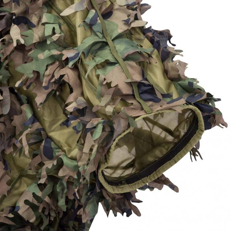 Nitehawk Ghillie-Anzug/Tarnanzug für Erwachsene Tarnfleck Grün Militärbedarf XL/XXL Woodland