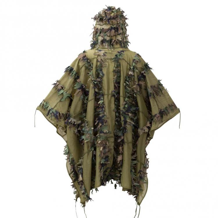 HELIKON-TEX LEAF GHILLIE PONCHO US WOODLAND HELIKON-TEX LEAF GHILLIE PONCHO US WOODLAND