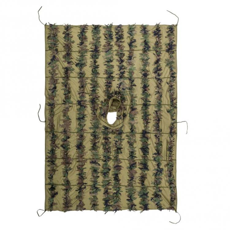 HELIKON-TEX LEAF GHILLIE PONCHO US WOODLAND