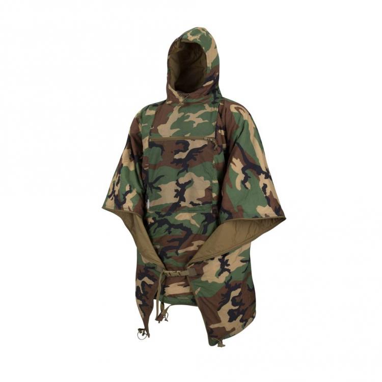 HELIKON-TEX SWAGMAN ROLL PONCHO CLIMASHIELD APEX US WOODLAND