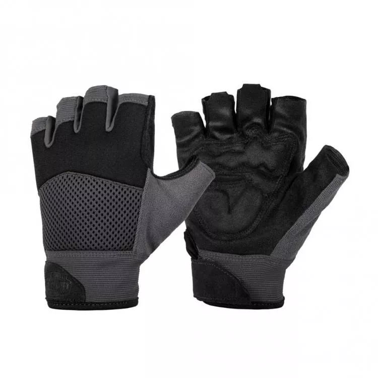 HELIKON-TEX HALF FINGER GLOVES SHADOW GREY/SCHWARZ