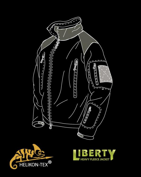 HELIKON TEX LIBERTY FLEECE JACKE SHADOW-GREY