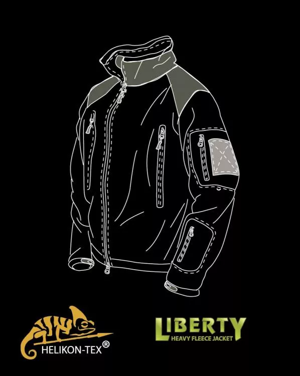 HELIKON TEX LIBERTY FLEECE JACKE SHADOW-GREY
