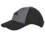 HELIKON-TEX LOGO CAP SCHWARZ UND VORDERSEITE SHADOW-GREY