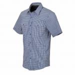 HELIKON-TEX COVERT CONCEALED CARRY SHIRT SHORT SLEEVE - ROYAL BLUE CHECKERED
