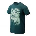HELIKON TEX MOTTO T-SHIRT  ADVENTURE IS OUT THERE DARK AZURE