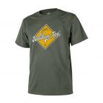 HELIKON-TEX LOGO T-SHIRT ROAD SIGN OLIVE