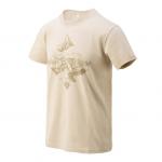 HELIKON TEX MOTTO T-SHIRT  MOUNTAIN STREAM KHAKI